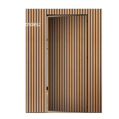 Akustična nevidna vrata iz orehovega furnirja