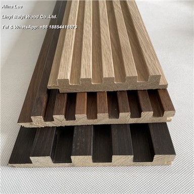 Lesena flavta plošča Pvc Mdf stenska plošča