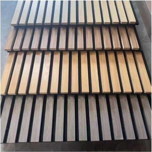 Soundproof Wall Panels MDF Akupanel Wood Slatted Wall Acoustic Felt Panels For Interior Decoration Wall And Ceiling